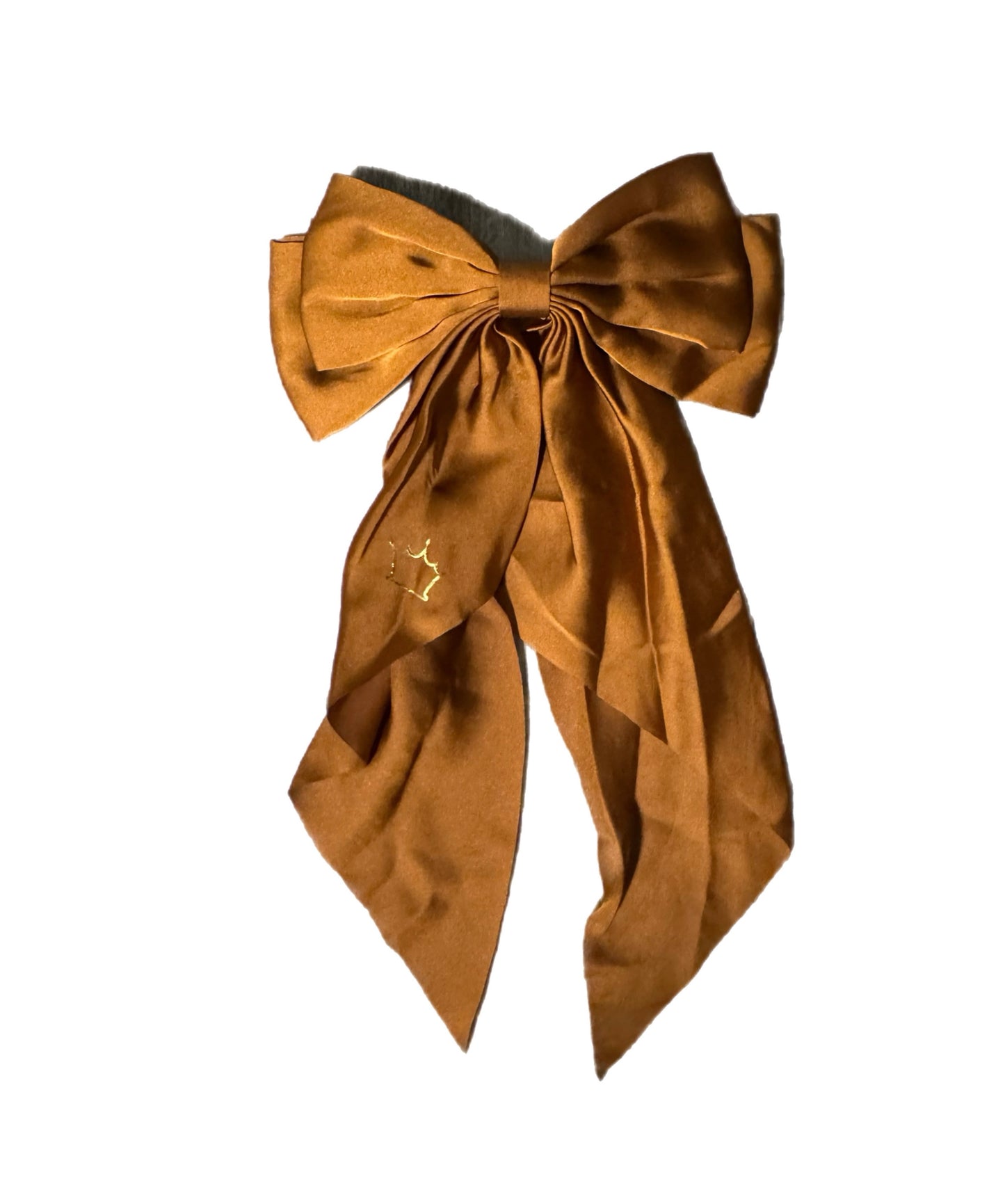 Silk Brown Princess Bow