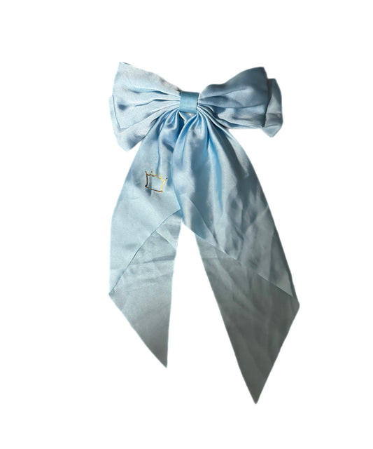 Baby Blue Princess Bow